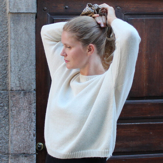 Sweet Alpaga - Pull alpaga blanc Anna