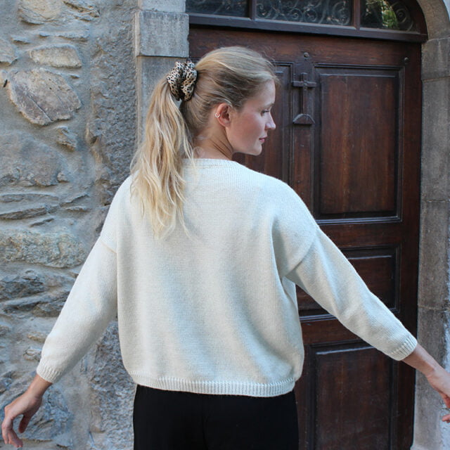 Sweet Alpaga - Pull alpaga blanc Anna