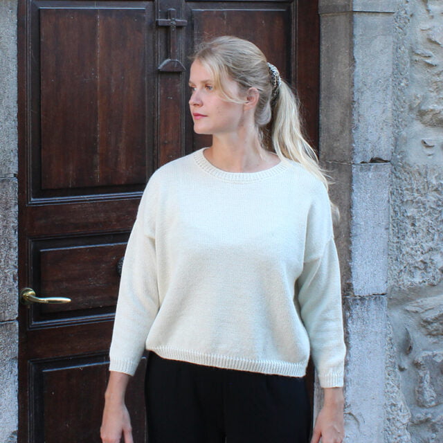 Sweet Alpaga - Pull alpaga blanc Anna