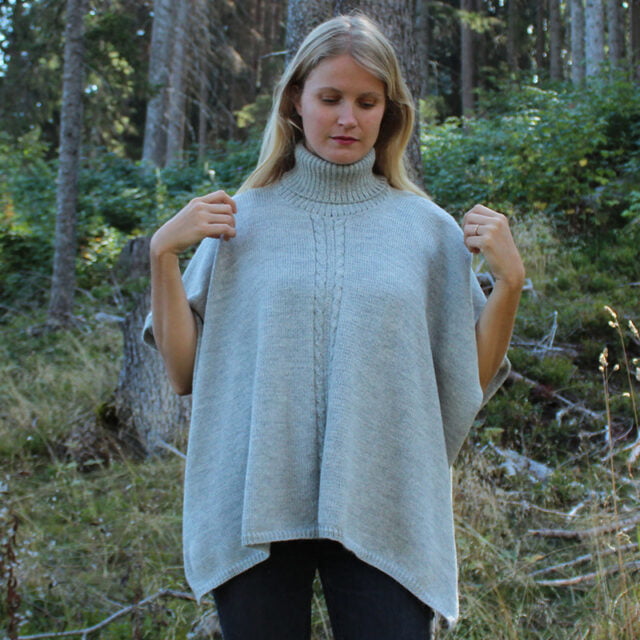 Sweet Alpaga - Cape alpaga gris clair