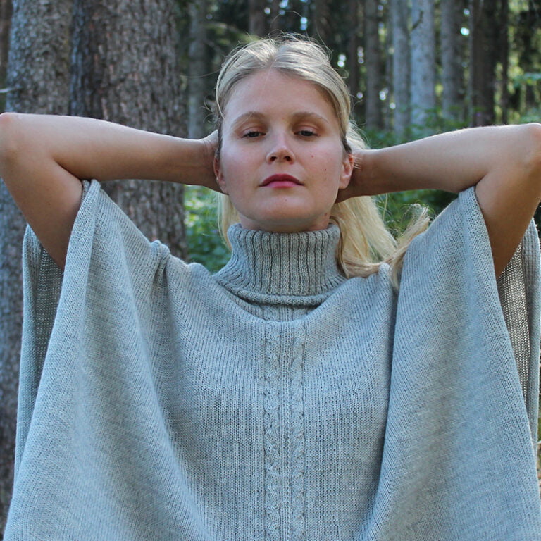 Sweet Alpaga - Cape alpaga gris clair