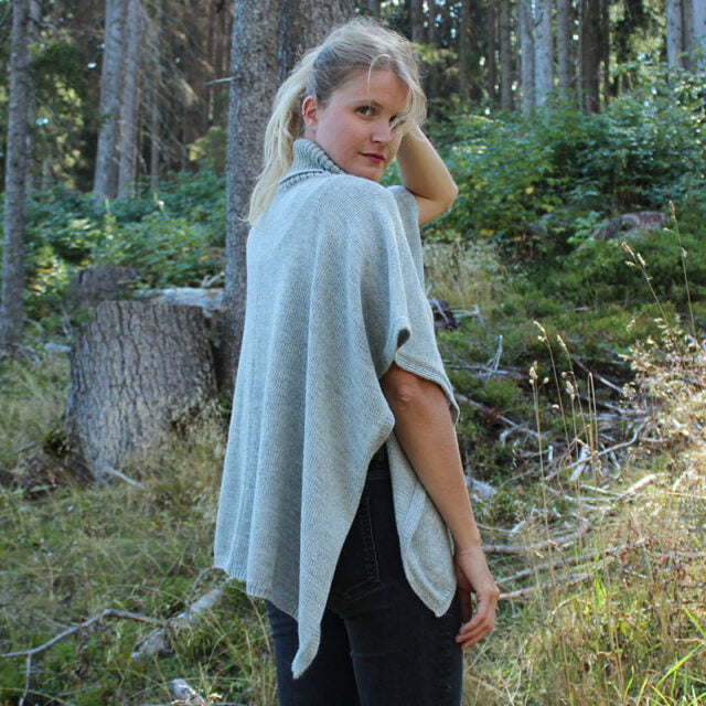 Sweet Alpaga - Cape alpaga gris clair