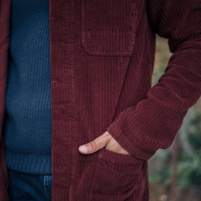 Montlimart - VESTE ATELIER VELOURS BORDEAUX