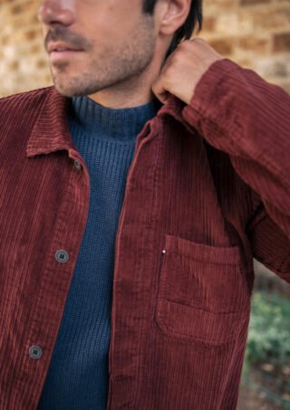 Montlimart - Veste Atelier Velours Bordeaux