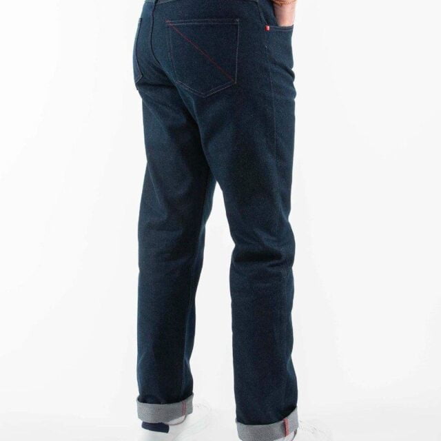 1083 - JEANS DROIT 101N ESSENTIEL coton bio superdenim bleu