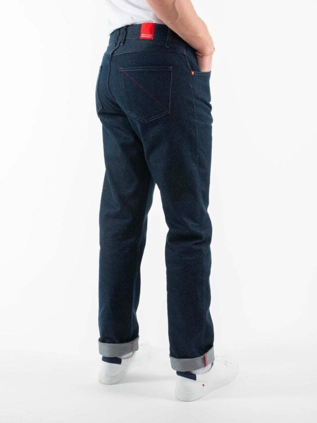 1083 - JEANS DROIT 101N ESSENTIEL coton bio superdenim bleu