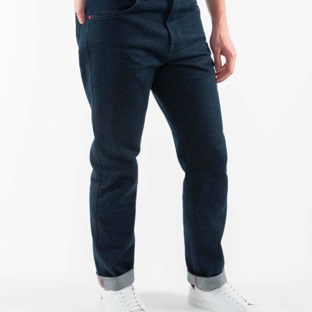 1083 - JEANS DROIT 101N ESSENTIEL coton bio superdenim bleu