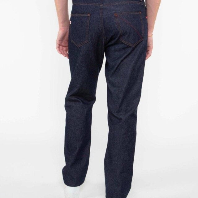 1083 - JEANS DROIT 101N 100 % coton bio superdenim classique indigo brut Homme