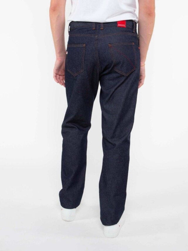 1083 - JEANS DROIT 101N 100 % coton bio superdenim classique indigo brut Homme