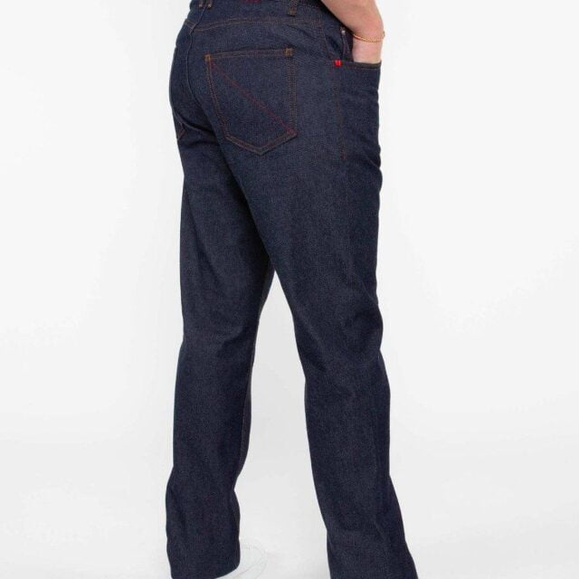 1083 - JEANS DROIT 101N 100 % coton bio superdenim classique indigo brut Homme