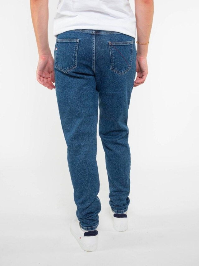 1083 - JEANS AJUSTE 105N DELAVE coton bio flex indigo ocean