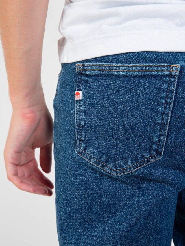 1083 - JEANS AJUSTE 105N DELAVE coton bio flex indigo ocean