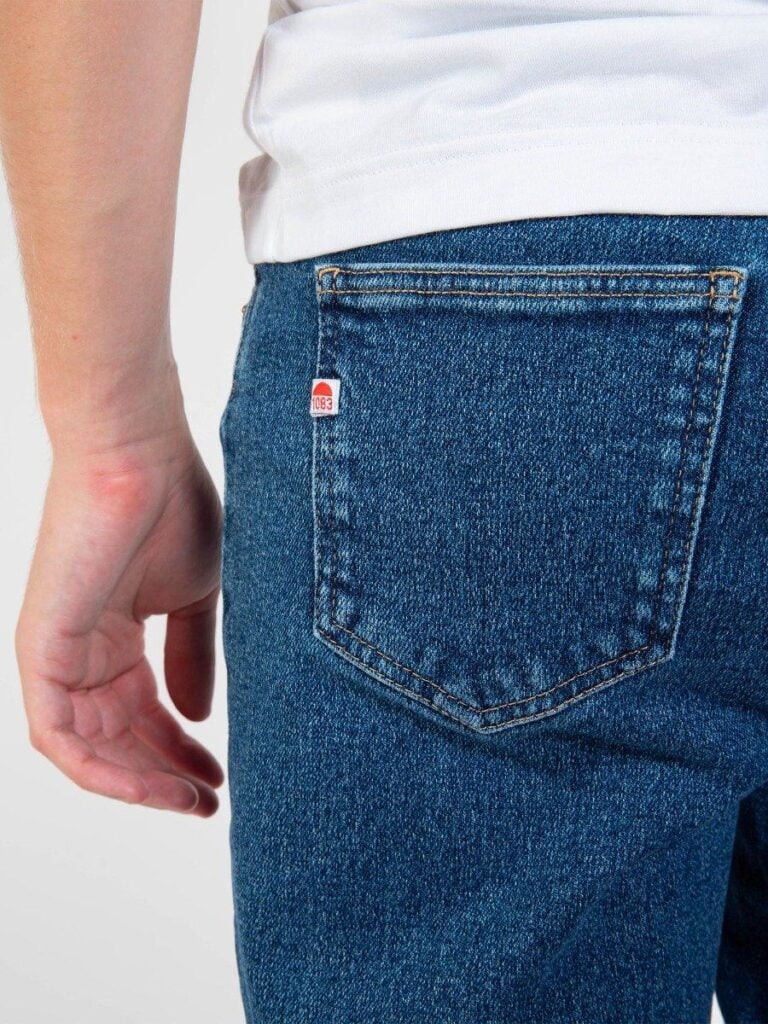 1083 - JEANS AJUSTE 105N DELAVE coton bio flex indigo ocean