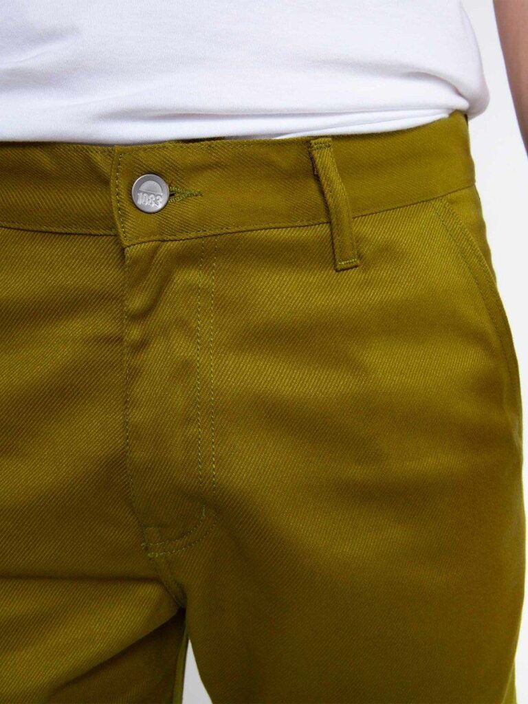 1083 - CARGO DROIT 111N coton bio denimoriginal uni olive Homme