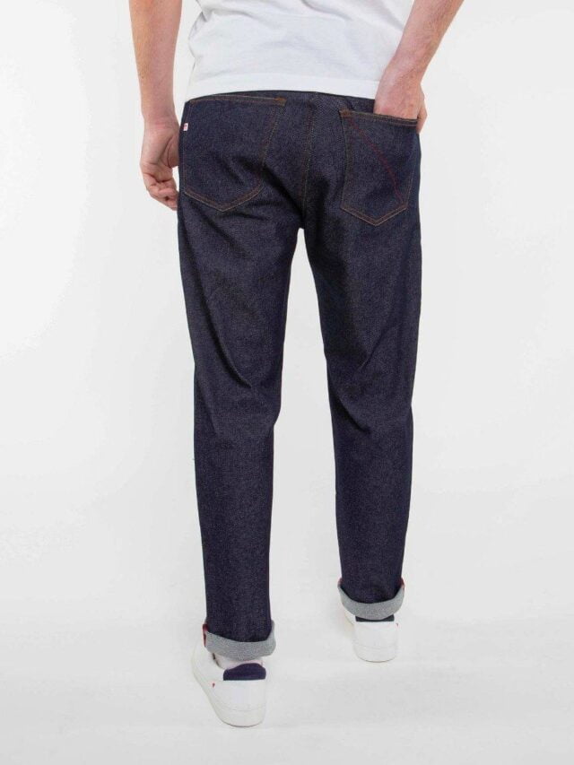 1083 - JEANS TAPERED 116N CONIQUE coton bio superdenimflex indigo brut