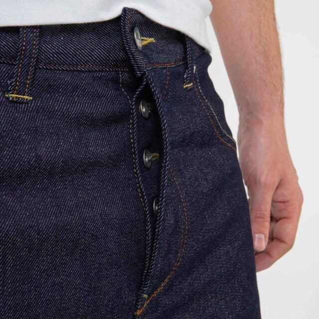 1083 - JEANS TAPERED 116N CONIQUE coton bio superdenimflex indigo brut