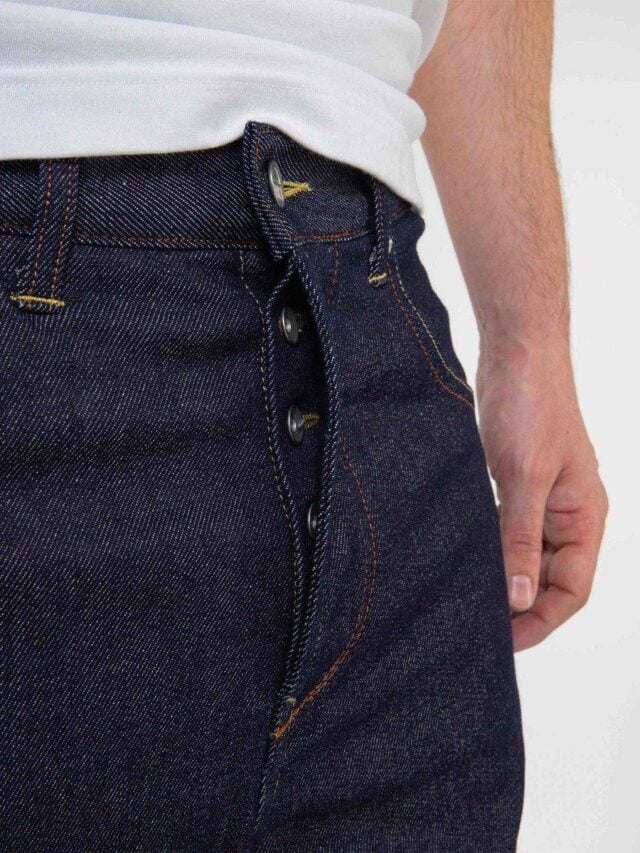 1083 - JEANS TAPERED 116N CONIQUE coton bio superdenimflex indigo brut