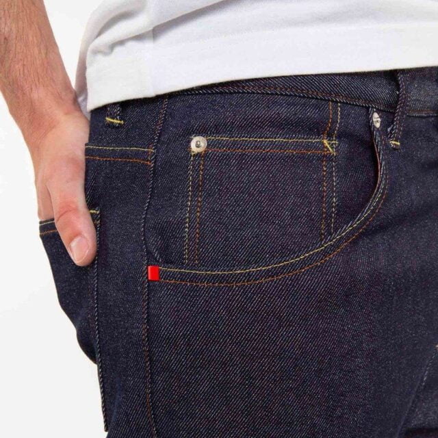 1083 - JEANS TAPERED 116N CONIQUE coton bio superdenimflex indigo brut