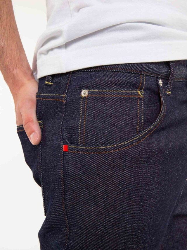 1083 - JEANS TAPERED 116N CONIQUE coton bio superdenimflex indigo brut