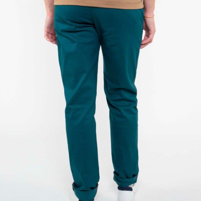 1083 - CHINO AJUSTE 163N coton bio filidenim flex uni bleu canard Homme