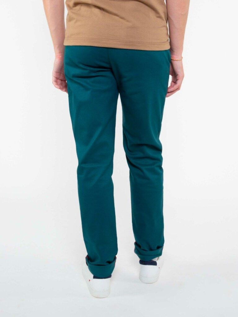1083 - CHINO AJUSTE 163N coton bio filidenim flex uni bleu canard Homme