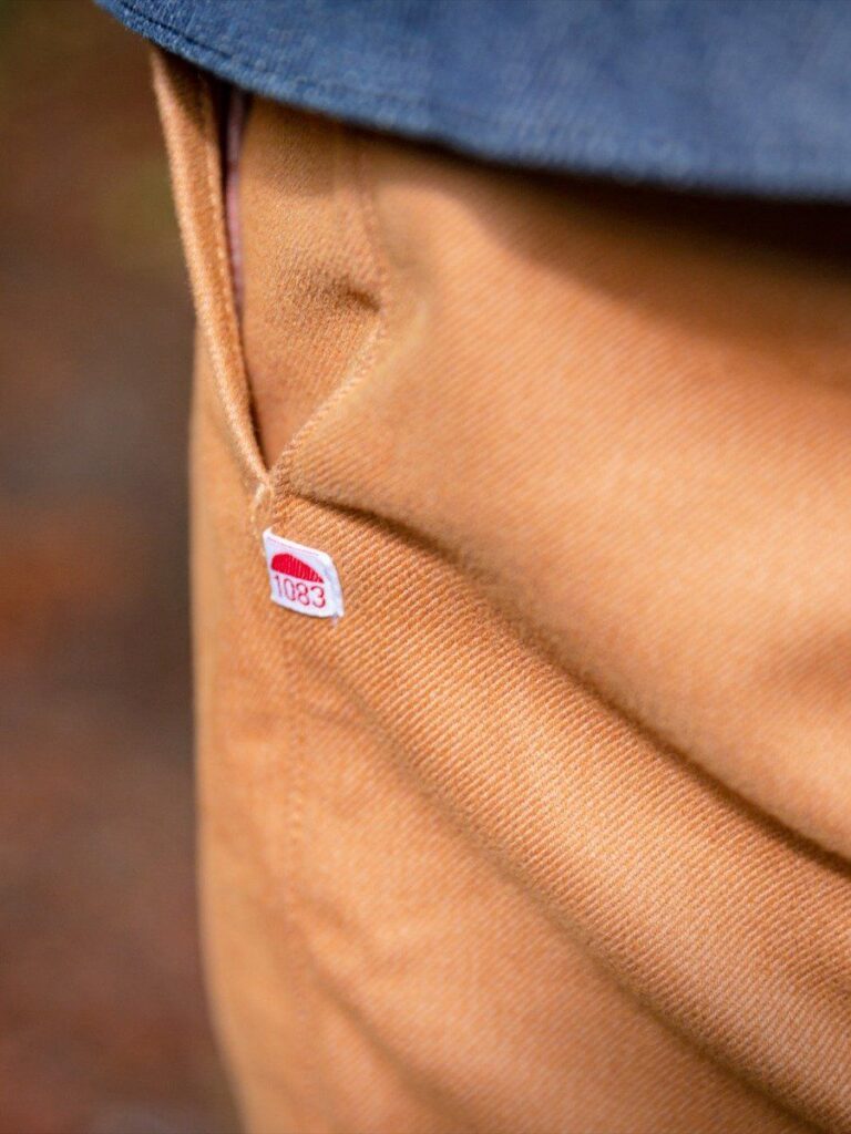 1083 - CHINO AJUSTE 163N coton bio filidenim flex uni camel Homme
