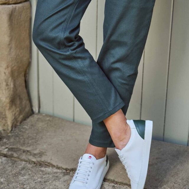 1083 - SNEAKERS 912 cuir blanc sapin Unisexe