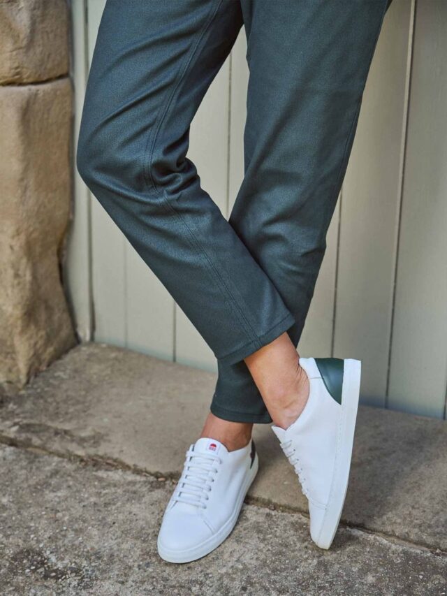 1083 - SNEAKERS 912 cuir blanc sapin Unisexe