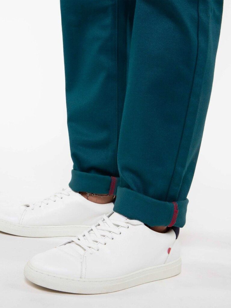1083 - CHINO AJUSTE 263N coton bio filidenim flex uni bleu canard Femme