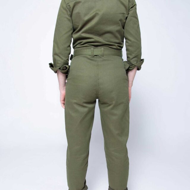 1083 - COMBINAISON DROITE 570 coton bio denimoriginal uni kaki Femme