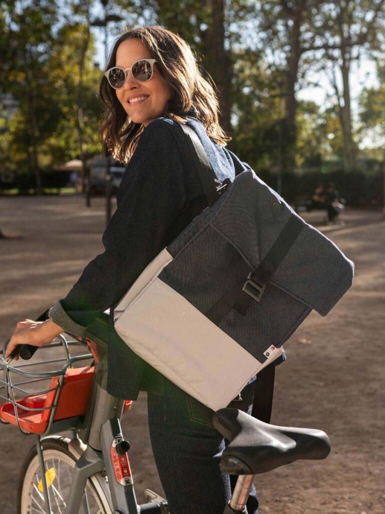 1083 - SAC A DOS JEANS SURCYCLE 852 réfléchissant Bleu Unisexe