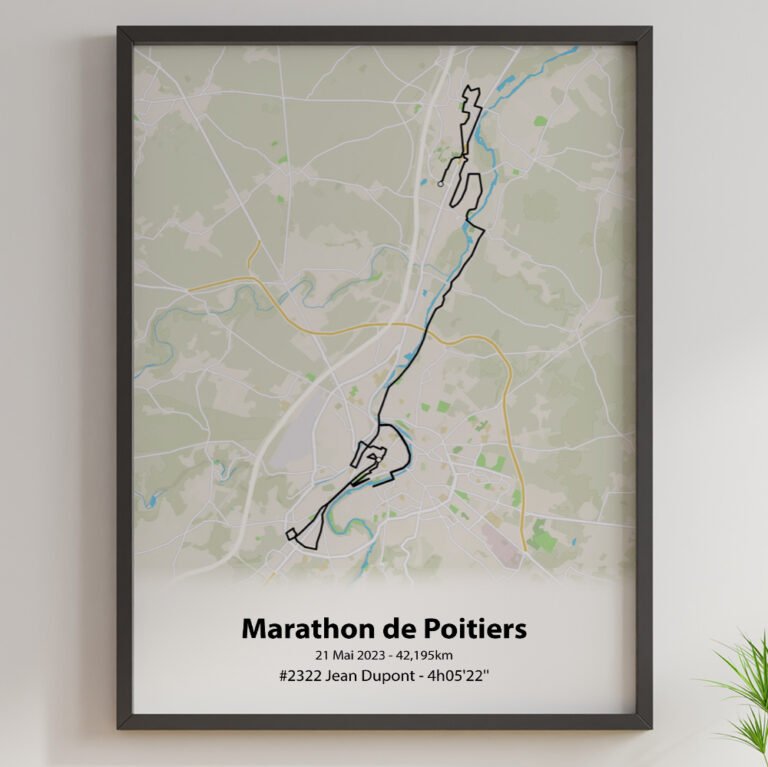 The Post Trace - Affiche Marathon de Poitiers