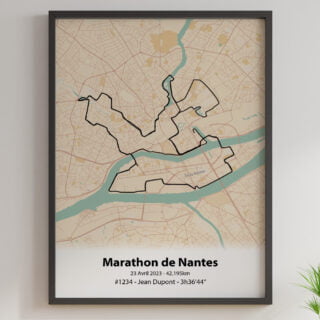 The Post Trace - Affiche Marathon de Nantes