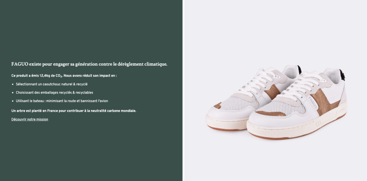 Empreinte carbone basket