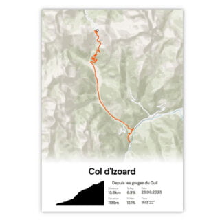 Col d’Izoard – Depuis les gorges du Guil par la marque The Post Trace The Post Trace - Col d’Izoard – Depuis les gorges du Guil