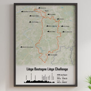 The Post Trace - Affiche Cyclisme  Liège Bastogne Liège Challenge