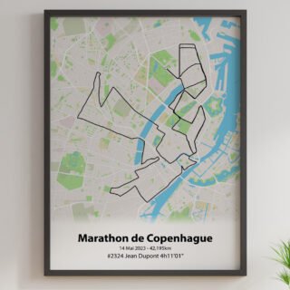 The Post Trace - Affiche Marathon de Copenhague