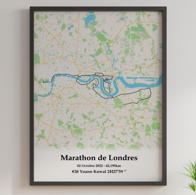 The Post Trace - Affiche Marathon de Londres