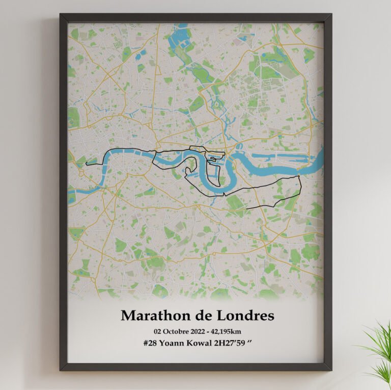 The Post Trace - Affiche Marathon de Londres