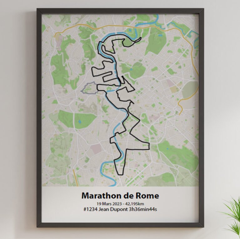 The Post Trace - Affiche Marathon de Rome