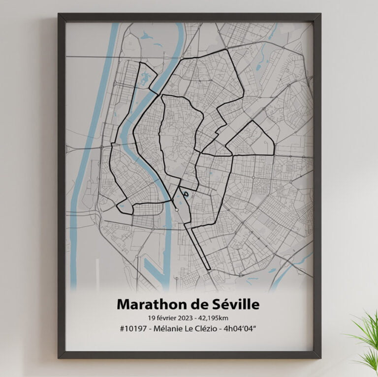 The Post Trace - Affiche Marathon de Séville
