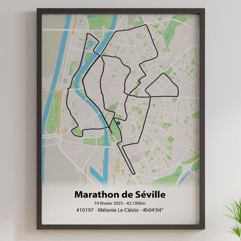 The Post Trace - Affiche Marathon de Séville