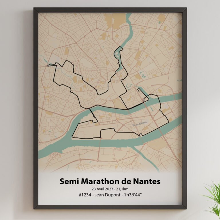 The Post Trace - Affiche Semi Marathon de Nantes