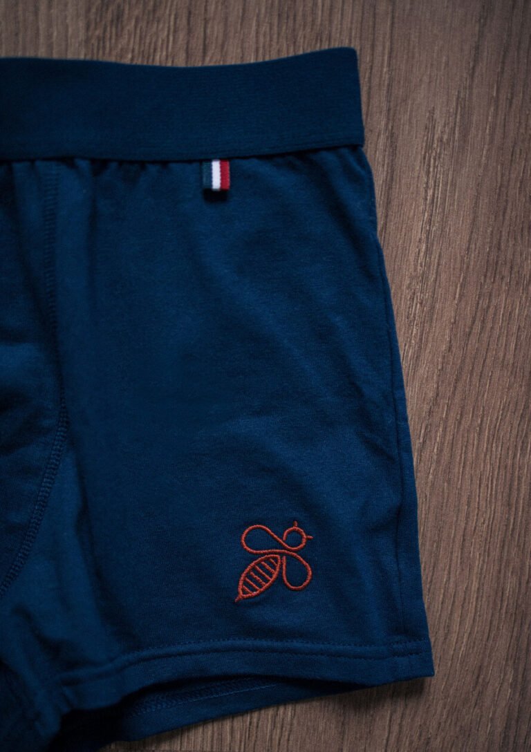 Montlimart - BOXER QUOTIDIEN MARINE/ORANGE
