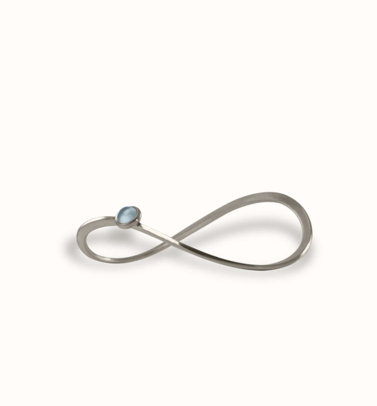 bracelet en argent serti