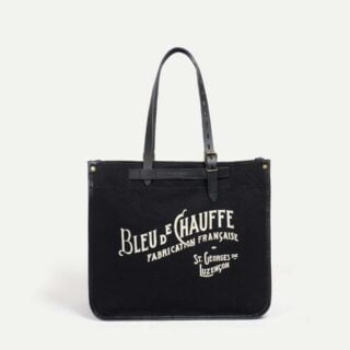 Bleu de Chauffe - Cabas BAZAR – Noir stonewashed