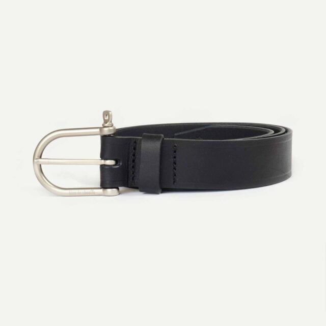 Bleu De Chauffe - Ceinture Manille - Noir / Silver