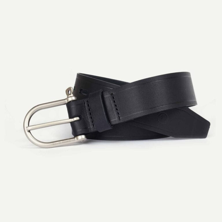 Bleu De Chauffe - Ceinture Manille - Noir / Silver