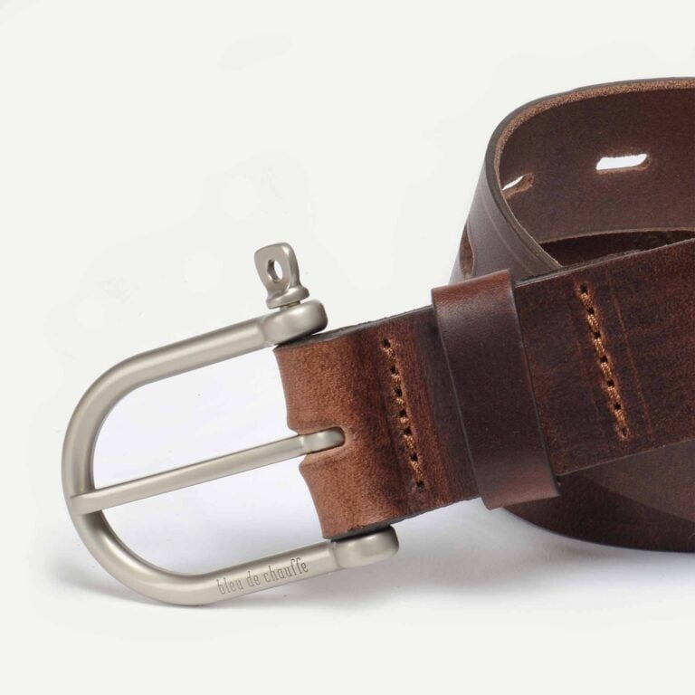 Bleu De Chauffe - Ceinture Manille - Pain brûlé / Silver