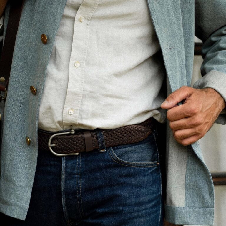 Bleu De Chauffe - Ceinture Manille Tressée - Palissandre